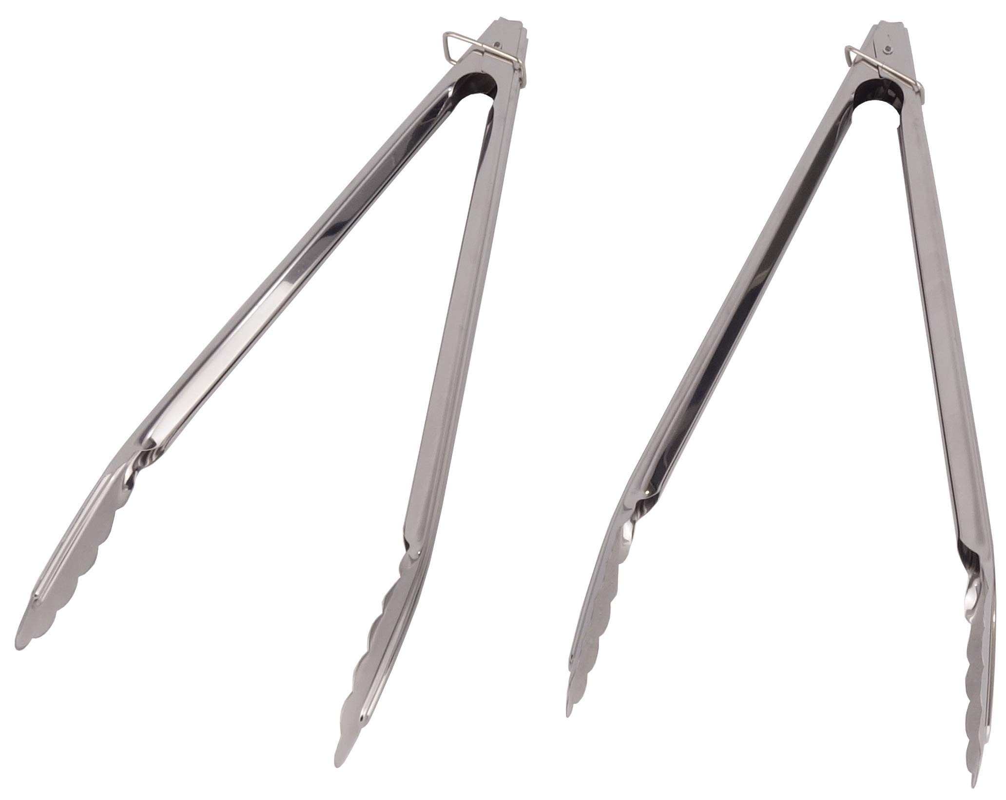 

CAPTAIN STAG Barbecue with Stainless Steel Rest of Tongs, All-Purpose Tongs, 30cm, Stopper, [Set 2] UZ-13219