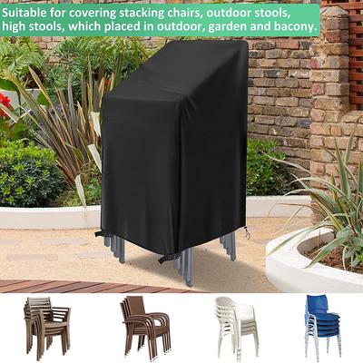 Oxford Cloth Chair Dust Cover with Adjustable Buckle Multifunctional Chair Rain Cover Waterproof UV Resistant for Outdoor Garden