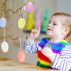 Easter Eggs, Colorful Flocked Easter Eggs, Easter Bunny Eggs, Chicken Eggs, Decorative Ornaments, Venue Decorations