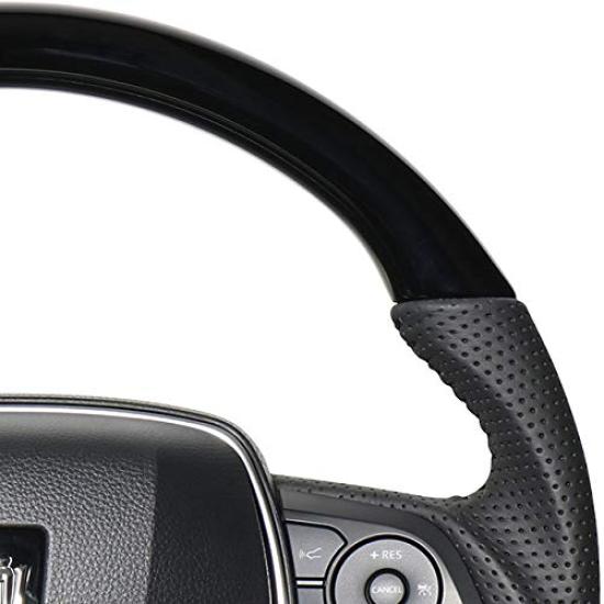 REAL Steering Wheel Original Series Piano Black [Crown (220 Series)] TYA-PBW-BK-CRO