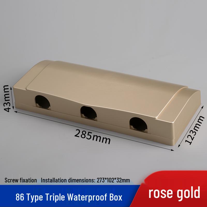 Outdoor Recessed Weatherproof Socket Cover with Screw Installation