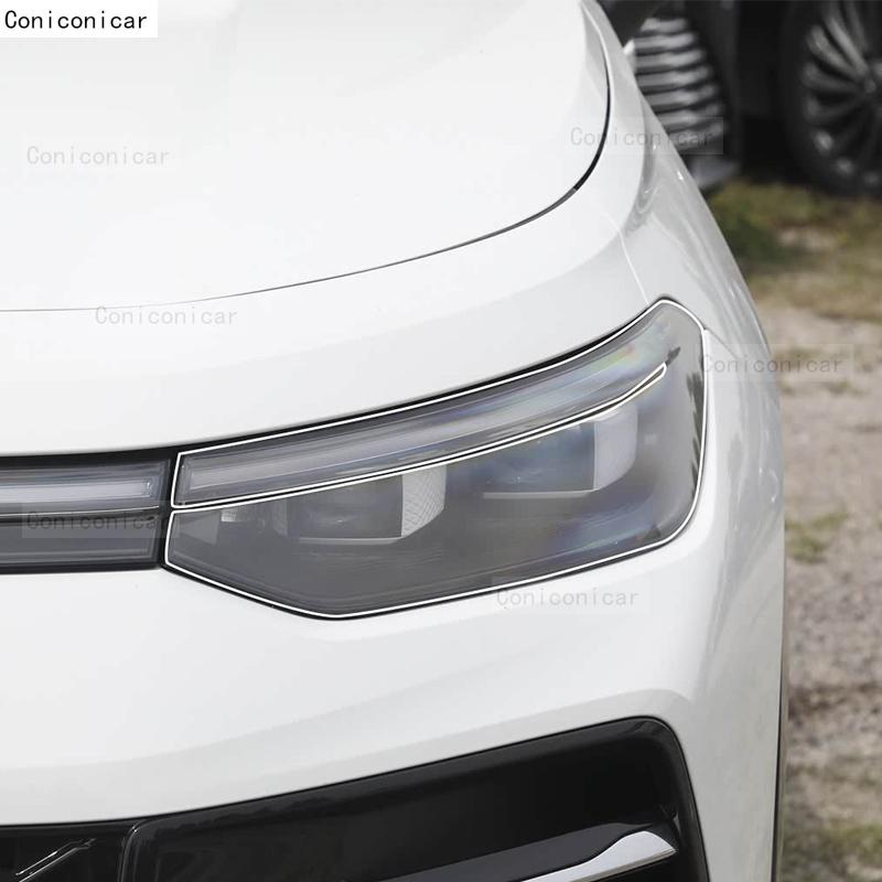 For Volkswagen Tayron 2025 Car Headlight Transparent TPU Protective Cover Film Front Light Tint Change Color