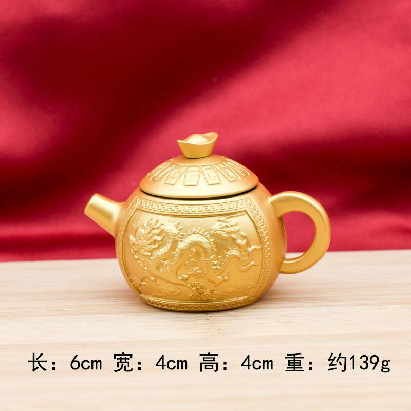 Popular brass rotating handle piece, six-sided rotating combination for attracting wealth and treasures, multi-sided rotating st