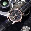Men Watch Automatic Mechanical Watch Large Dial Luminous Hands Moon Phase Waterproof Tourbillon Skeleton Watches Man Reloj