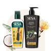 SESA Shampoing ayurvédique anti-chute - Bhringraj, oignon et 6 herbes ayurvédiques - Aide à contrôler la chute des cheveux 500 ml