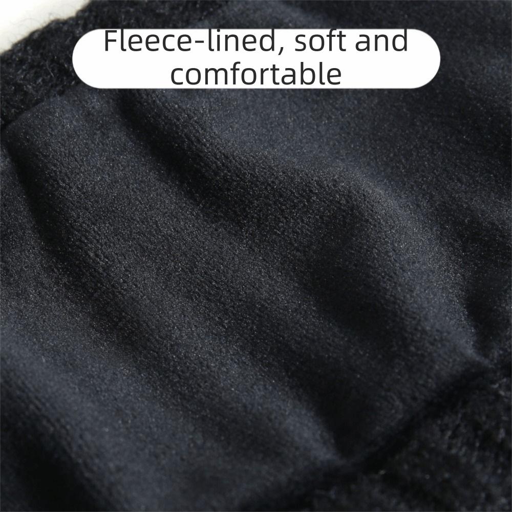 Plush Knitted Headband Ear Warm Winter Elastic Headband Sweet Solid Color Hairband Girl