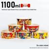 Kraft Paper Disposable Bowl - Ideal for Rice, Salad, Lunch, Takeout, Fast Food, and Fruit.