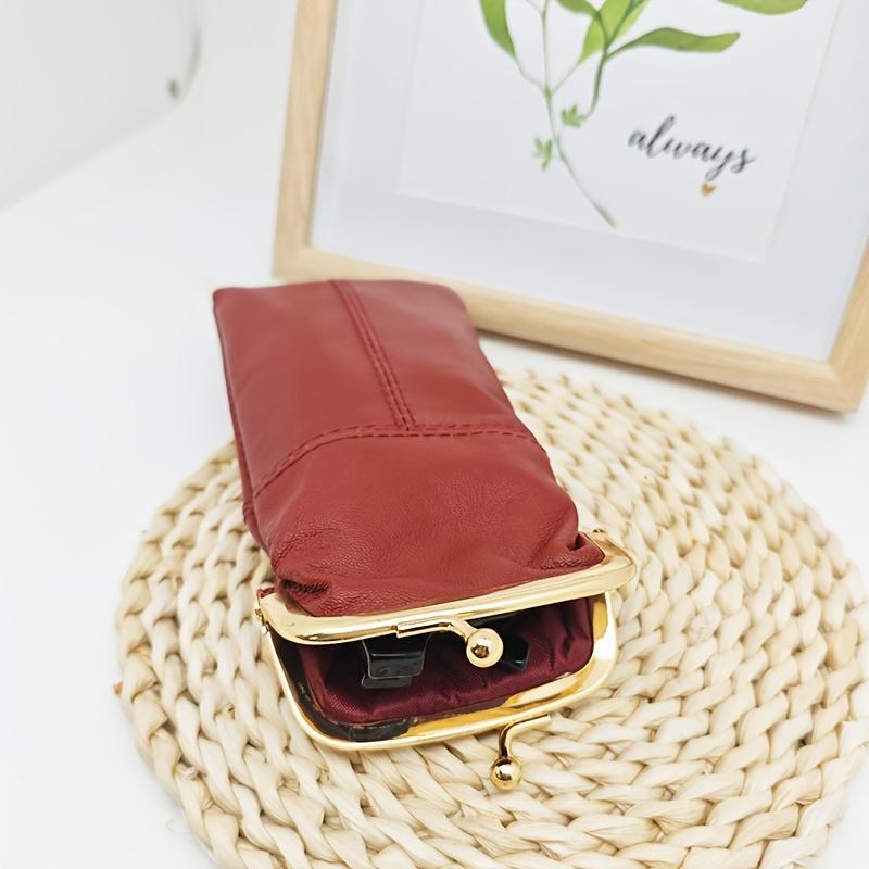 Unisex Faux Leather Eyeglasses Case | Modern Style with Snap Closure, able and Practical Storage Bag