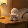 Halloween Desk Decoration Ghost Reading Book Figurine 3D Printed Cute Mini Sitting Luminous Figurine Statue for Bookshelf Desk Indoor Home