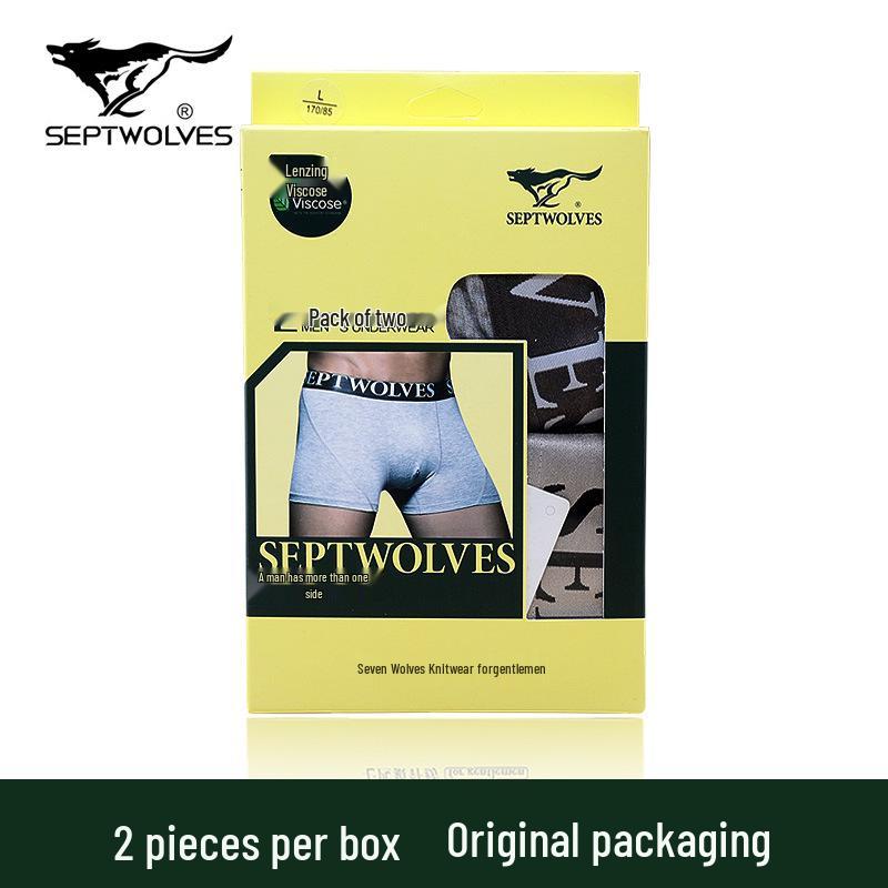 

Мужские бамбуковые боксеры-брифы средней посадки Septwolves, 2 шт. XXXL
