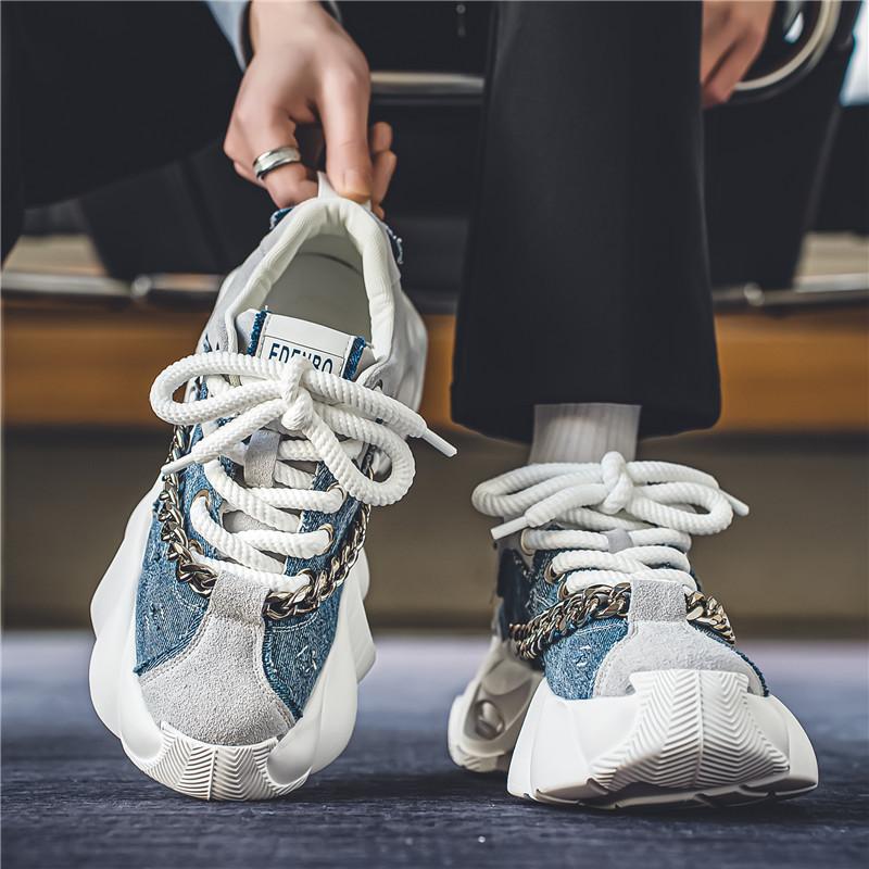 Luxury New Fashion Trend Casual Canvas Shoes 2024 Men's Thick Sole Comfortable Youth Student Sports Shoes Men's Vulcanize Shoes