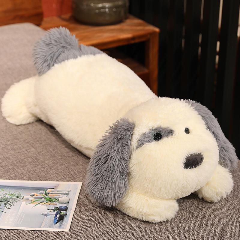 Crouching Long Haired Dog Doll Birthday Gift Wholesale Plush Toys Girl Sleeping Pillow Extra Large Doll Plush Animal Toy