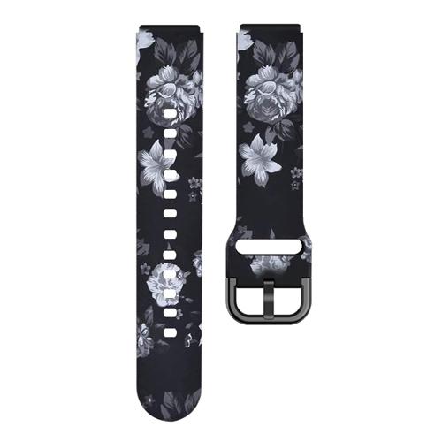 Klassisches 18-mm-Uhrenarmband für Garmin Venu 2S, Leopardenmuster, Sport-Silikonarmband für Garmin Forerunner 255S, Bandzubehör