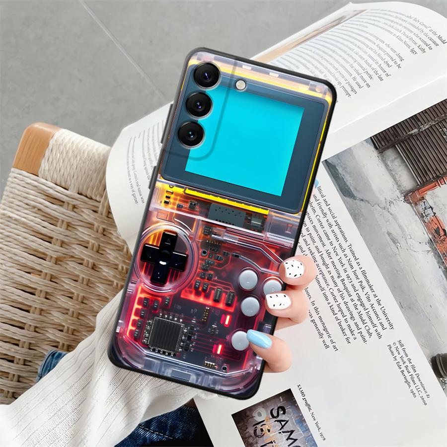 

Case for Samsung Galaxy A40 A16 A06 A05 A04 A50 A30 A15 A03 A70 A10 A12 A20 A13 Black Soft Phone Cover Red Gaming Console Galaxy A40