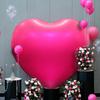 Riesiger, 63 Zoll großer, herzförmiger Aluminiumfolienballon, der für Heiratsanträge am Valentinstag, Hochzeitstage oder als Geburtstagsdekoration verwendet wird