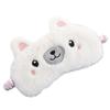 3D Cute Breathable Eye Mask Made from Natural Silk and Plush