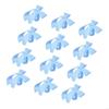 12Pcs Striped Bowknot Tie Napkin Rings Satins Fabric Pearls Embellishment Dining Table Decoration Desktop Accessories HX6C