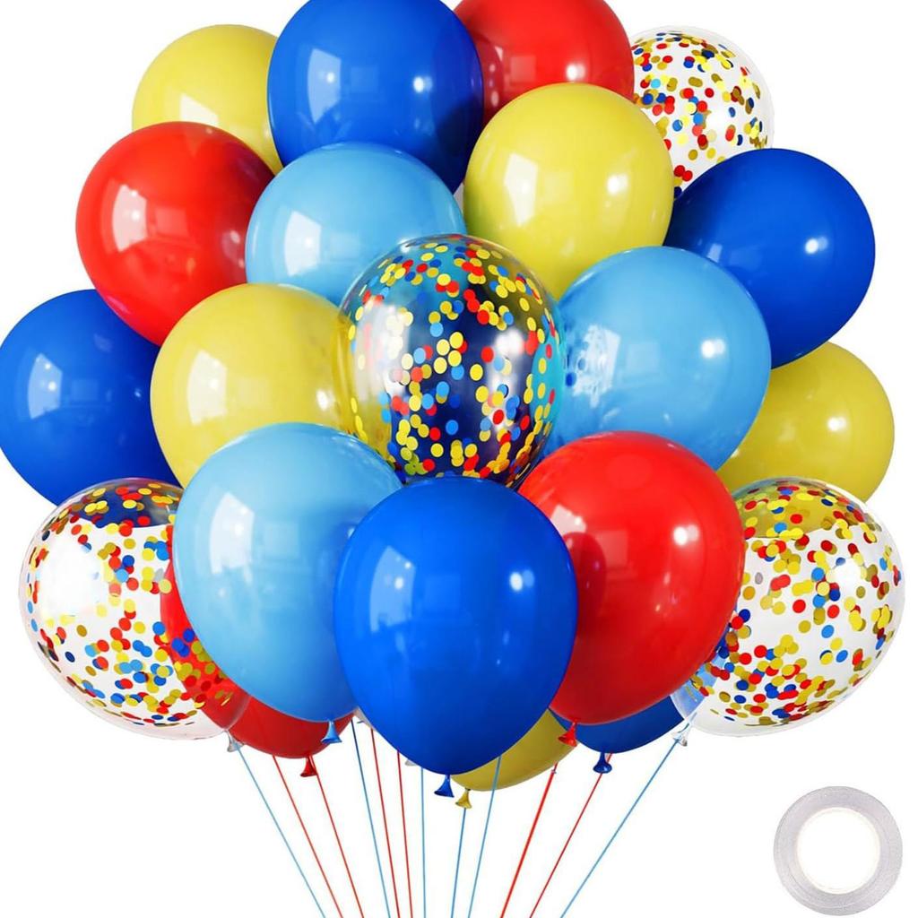 30-Piece Colorful Metal Sequin Balloon Set for Birthday Parties and Ceremonies