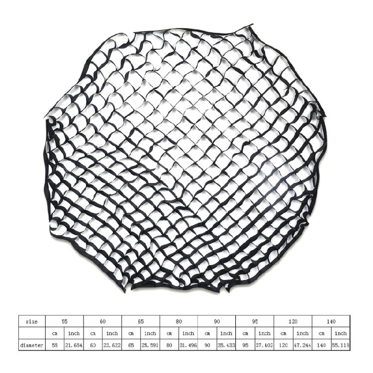 Achteckiges Gitter 55/60/65/80/90/95/120/140cm Softbox Wabenraster Nur Gitter