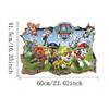 Paw Patrol Chase Cartoon Wall Stickers for Kid's Room Kindergarten Living Room Bedroom Wall Decoration Stickers Animated Poster