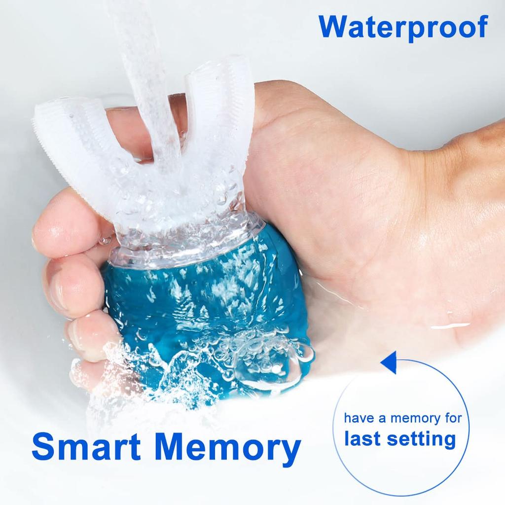 Ultrasonic Electric Toothbrush U-shaped Adult Automatic Toothbrush 360° Full Mouth Whitening Wireless Charging Waterproof Brush