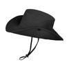 9255 Summer Outdoor Big Brim Sun Hat Waterproof Quick-drying Simple Bucket Hat Men's Mountaineering Fishing Sun Protection Hat