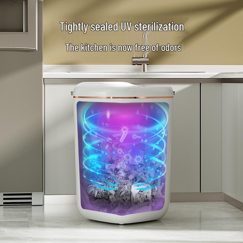 Inteligentny kosz na śmieci z automatyczną indukcją o dużej pojemności do domu, łazienki i kuchni