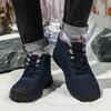 Fashion New 2025 Winter Fashion Versatile High Top Casual Snow Boots for Men Warm Comfortable Non Slip Concise Design Plush Cotton Boots