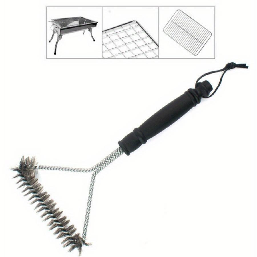 1pc Extra-Long Handle Y-Design Grill Cleaner Brush - Durable Stainless Steel Bristles for Non-Stick BBQ Cleaning - Ideal Outdoor Grills Accessory