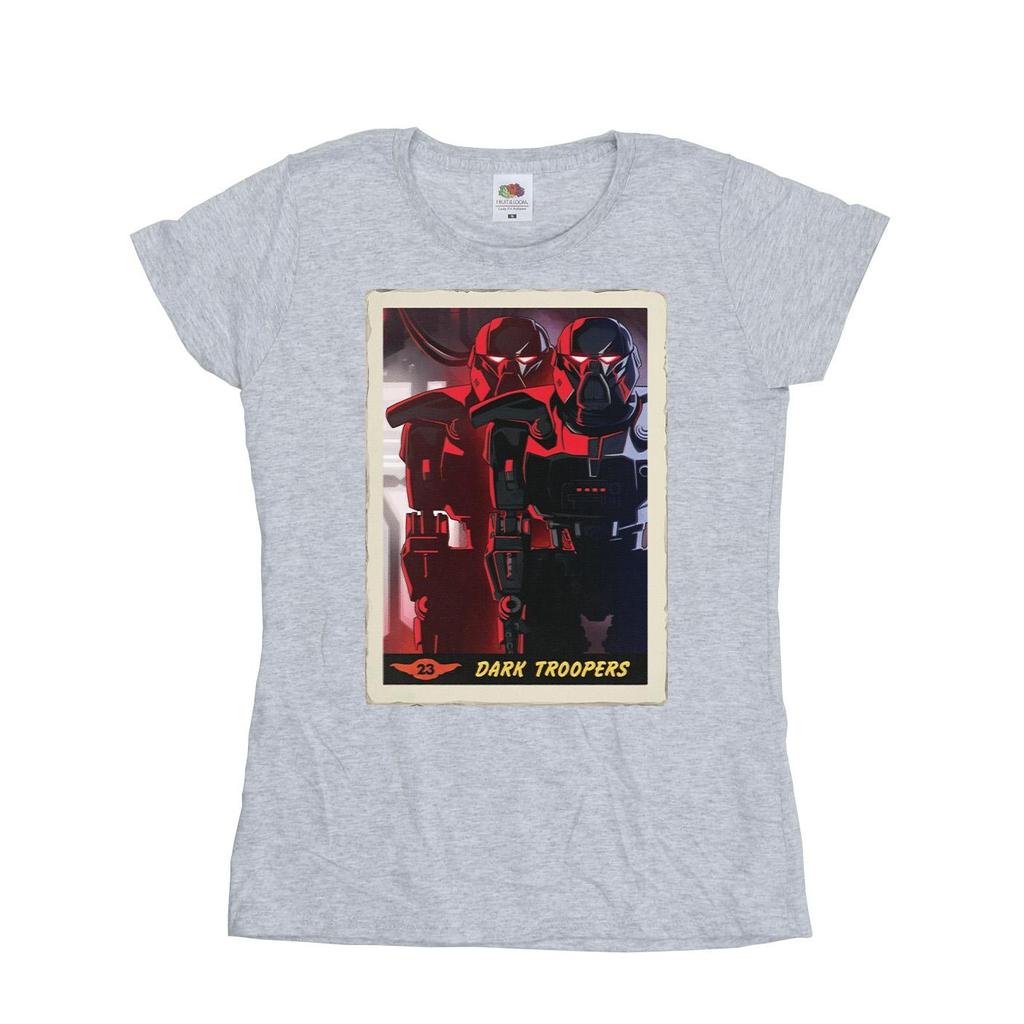 STAR WARS Womens/Ladies The Mandalorian Dark Troopers Cotton T-Shirt
