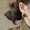 Melanoid Tiger Eye Retro Stud Earrings: High-End, Unique, Hot Style for Autumn/Winter - Women's Luxury Accessories.