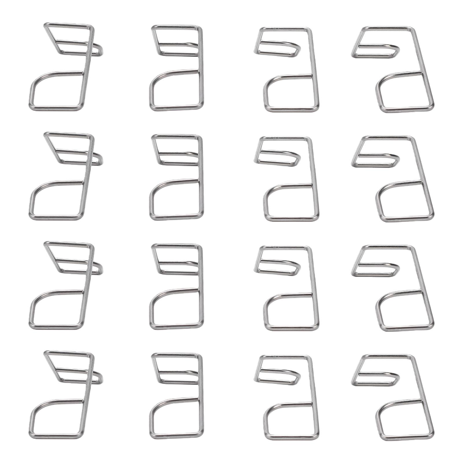 

50PCS Fence Panel Clips 304 Stainless Steel Garden Railing Fixing Clamps for Fencing Installation