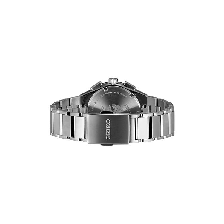 SEIKO ASTRON Solar Quartz Movement Titanium Strap Watch Men's Watches Black Dial SSH119J1