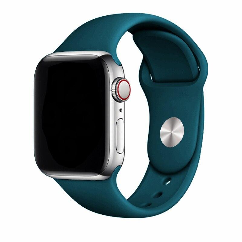Silikonový řemínek pro řemínek Apple Watch 44 mm 49 mm 45 mm 41 mm 40 mm 42 mm 38 mm náramek iwatch série 9 7 se 3 4 5 6 8 Pásek Ultra2