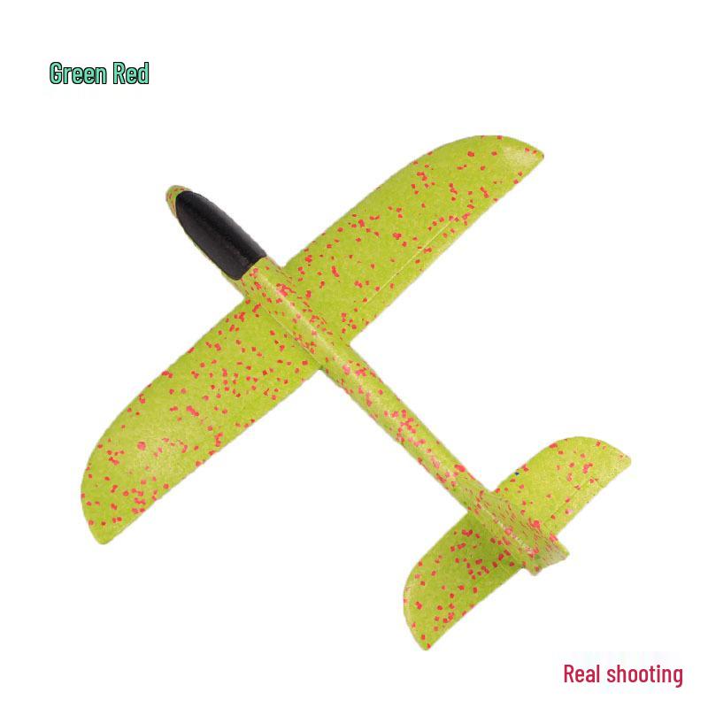Camouflage Foam Stunt Airplane with Lights & Luminous Nose - Customizable Logo for Kids