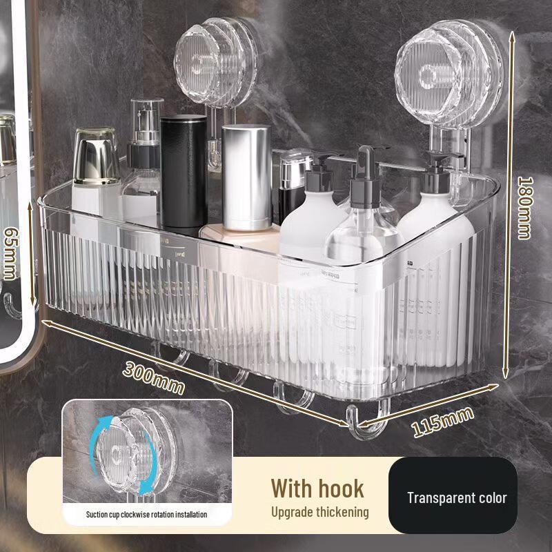 ZISIZ Suction Cup Wall-Mounted Face Towel Holder