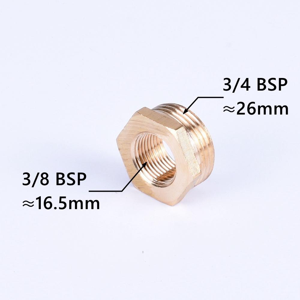 Brass Hex Bushing Reducer Pipe Fitting 1/8 1/4 3/8 1/2 3/4 F To M Threaded Reducing Copper Water Gas Adapter Coupler Connector