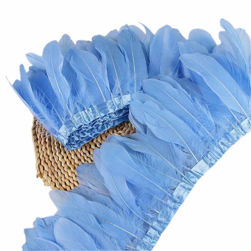 Goose Feather Trimming Wedding Party Decoration Tassel Clothes Tassel Feather Diy Color Feather Ribbon Worker