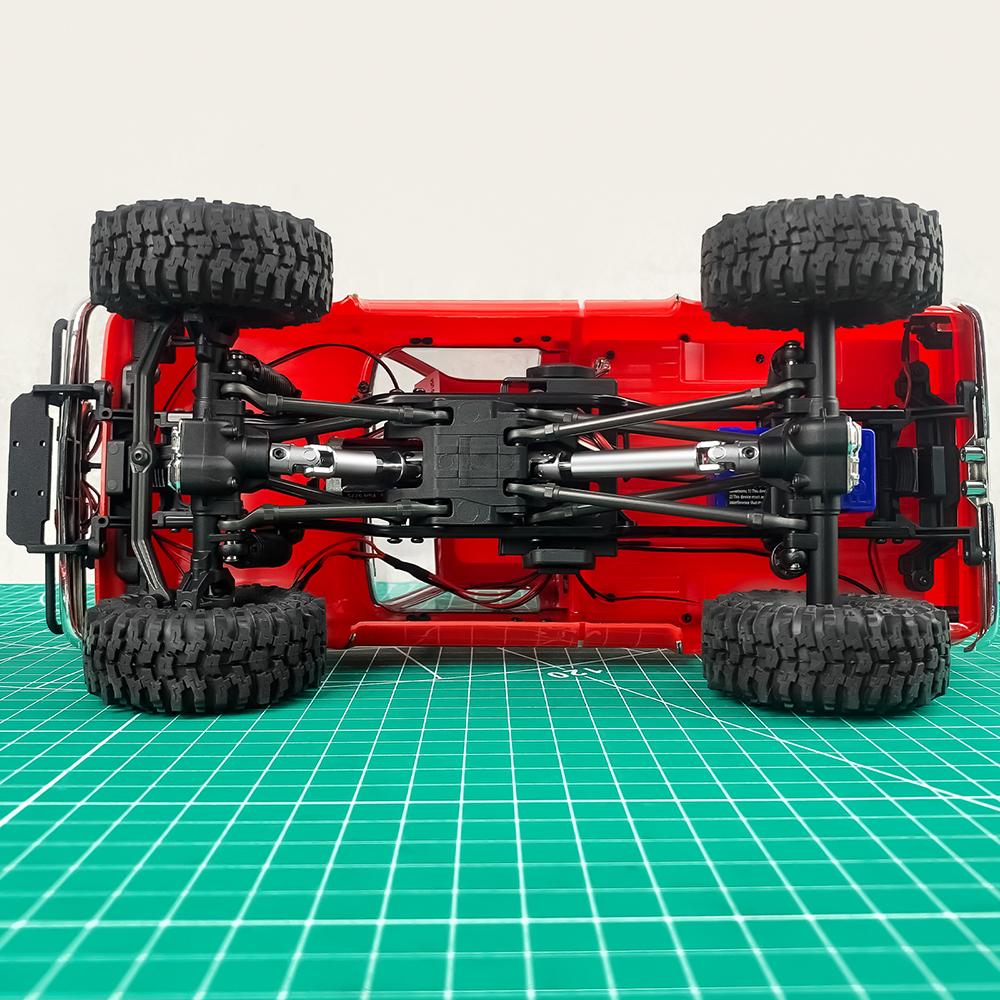 YEAHRUN Steel CVD Drive Shafts Chassis Center Driveshaft for 1/18 RC Crawler Car TRX4M K10 F150 High Trail Upgrade Parts