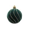 6cm Christmas Balls Set Flocking Xmas Tree Pendants Christmas Spheres Pendant  Party Favors