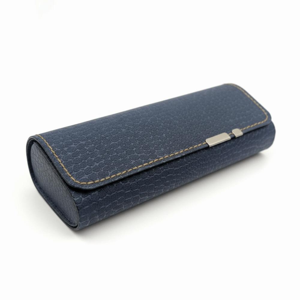 

Portable British Style Glasses Case PU Vintage Glasses Storage Box Lightweight Anti-Pressure Eyeglass Case for Men Women чорний