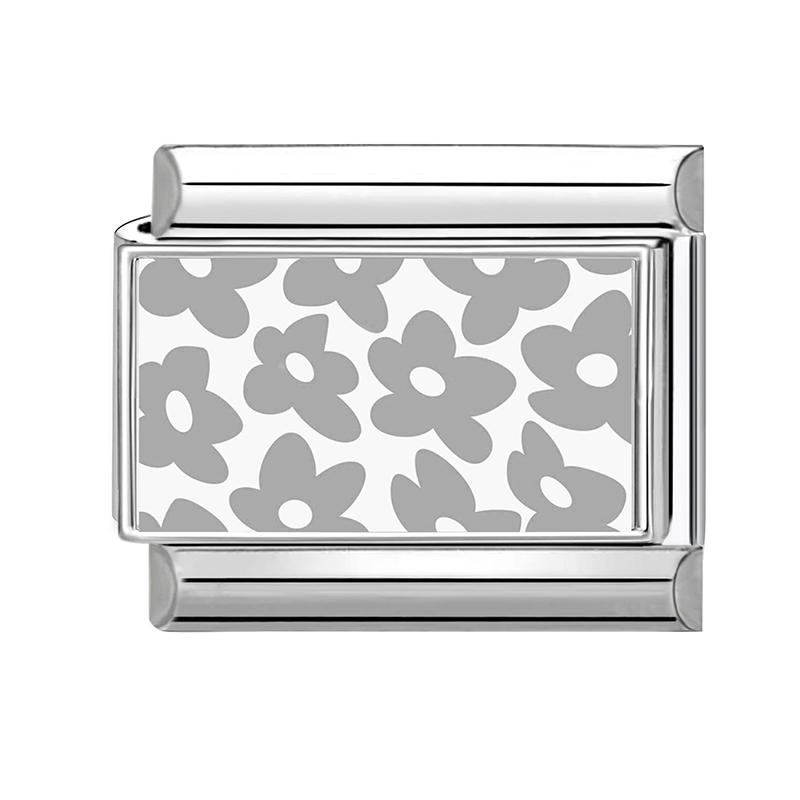 Großhandel Y2K Blau Grau Blume Seestern Wolken Sonne Katze Italienischer Charms Glieder Passend für 9mm Edelstahlarmband DIY Herstellung Geschenk