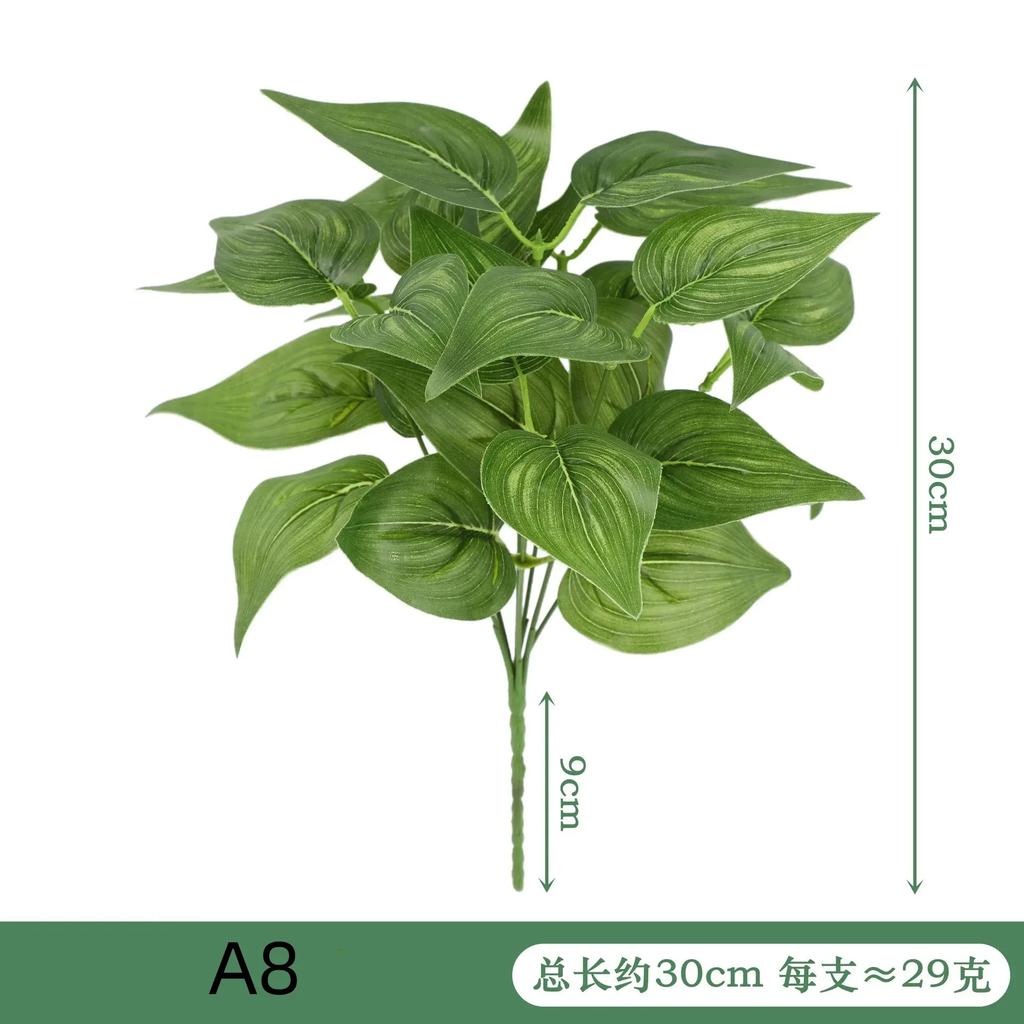Artificial Plant Desktop Decoration Fake Green Plant Accessories Plastic Flowers Outdoor Decoration Wedding Venue Layout
