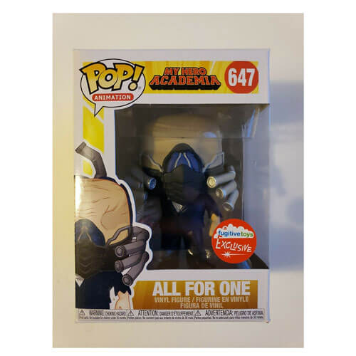 My Hero Academia All for One cobrado pop exclusivo dos EUA! Vinil