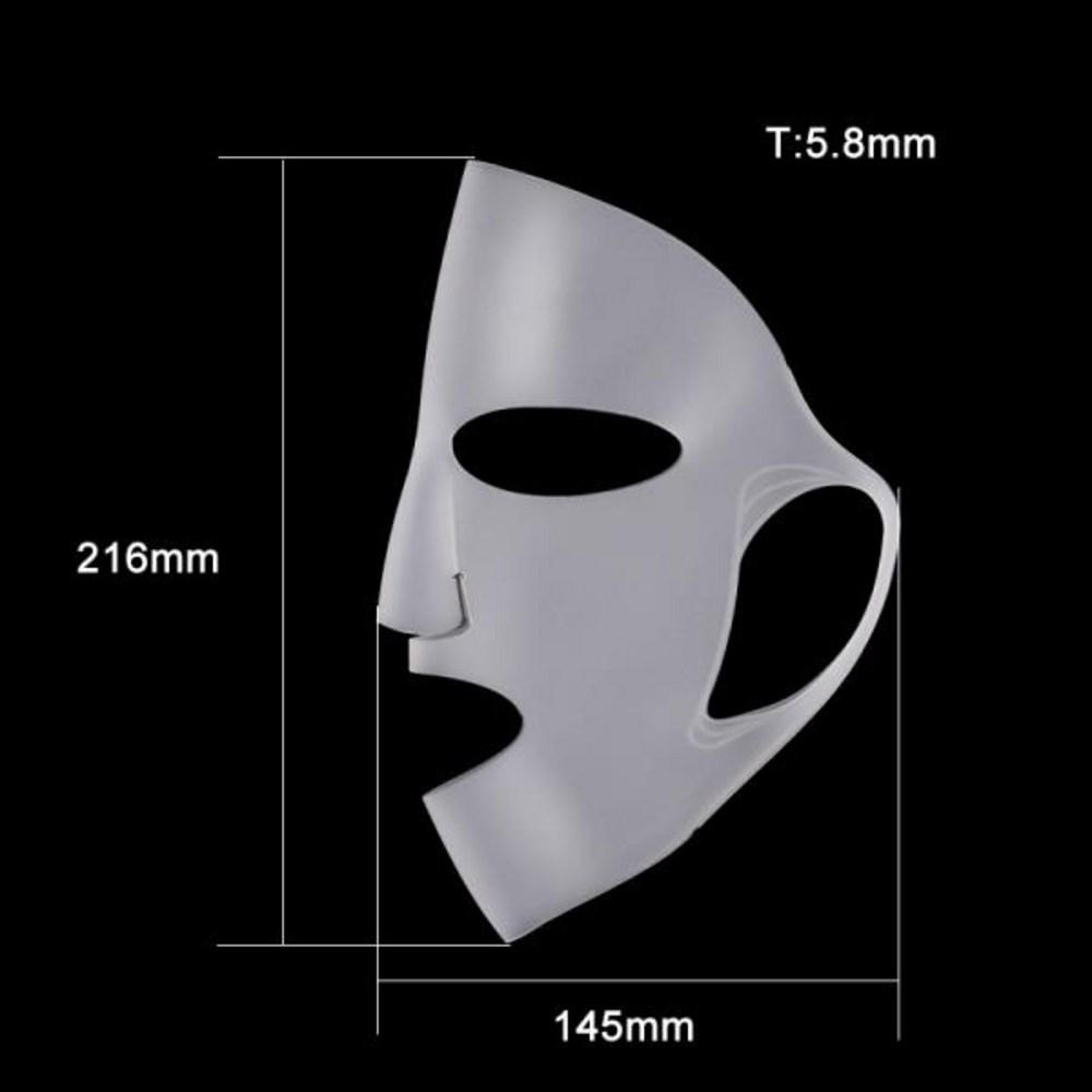 Skin Care Tools Reusable Silicone Facial Mask Cover Sheet Holder Moisturizing Wrap, 1 Piece, 04WHITE