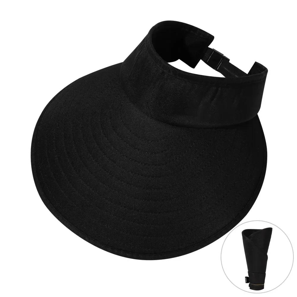 Summer Sunshade Cap Foldable Anti-UV Visor Portable Outdoors Sport Sun Hat Solar Protection Face Cover Shield for Men Women