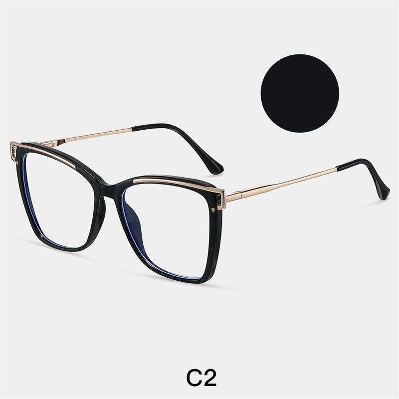 Clear Green Presbyopia Glasses Anti Blue Light  Spring Hinge Luxury Women'S Eyeglasses Oversized Square Reading Glasses