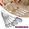 6 Pcs Stainless Steel Measuring Spoons Nested Set Graduated Scoop Metric Scale Baking Utensils Cooking Seasoning Coffee Tools