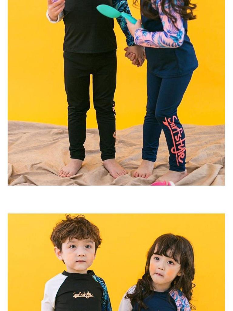 Kids' Three-Piece Sun-Protective Swimsuit: Long Sleeve, Long Pants, Quick-Dry, Warm Swimwear for Boys and Girls