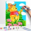 Disney Winnie the Pooh Oil Painting Kit, Hand Painting Canvas DIY Home Decor 139 Characters